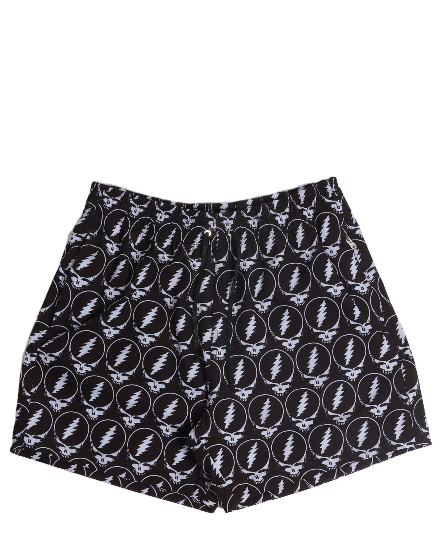 Skull-Pattern Swim Shorts