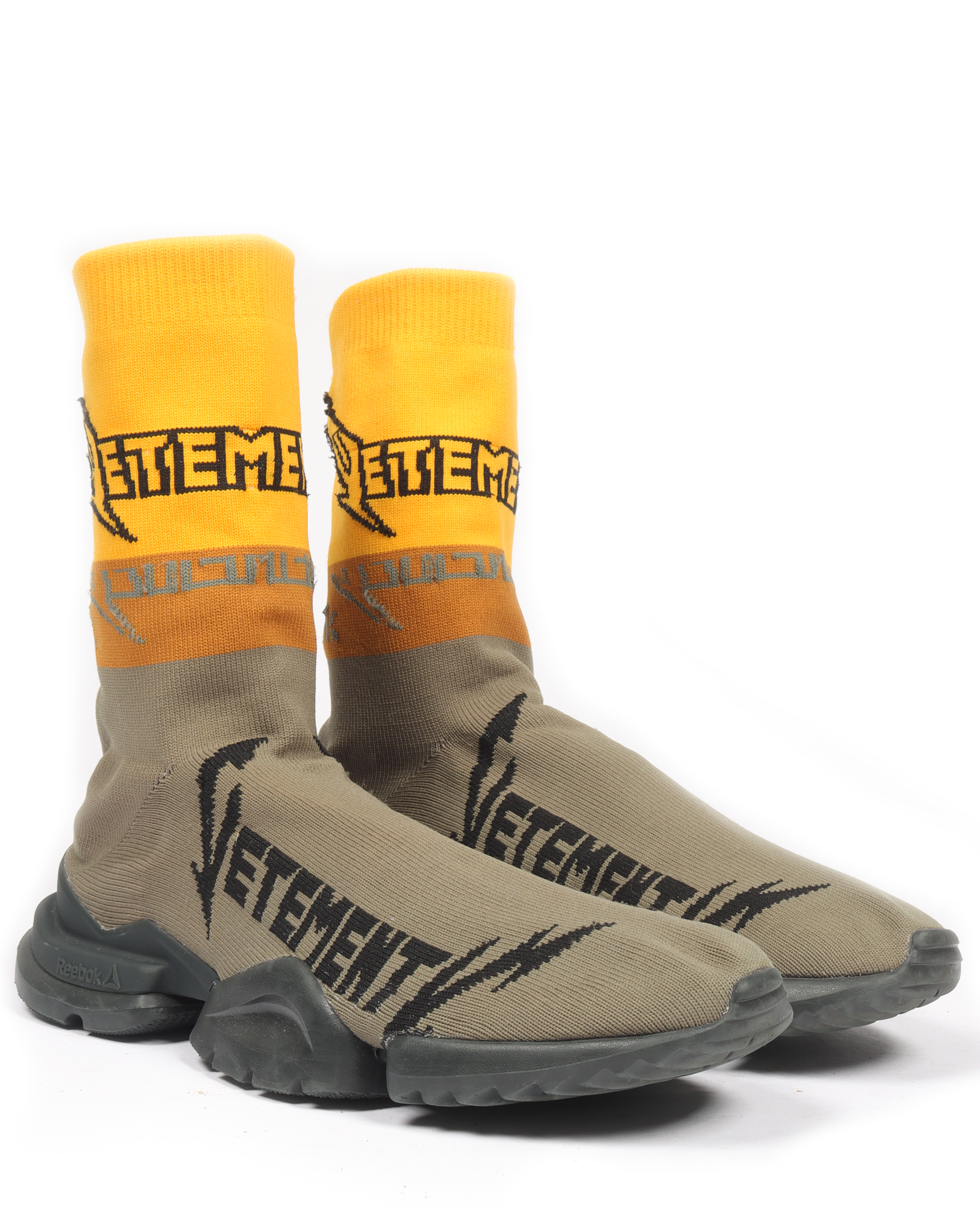 Vetements Reebok Metal Logo Sock Runner