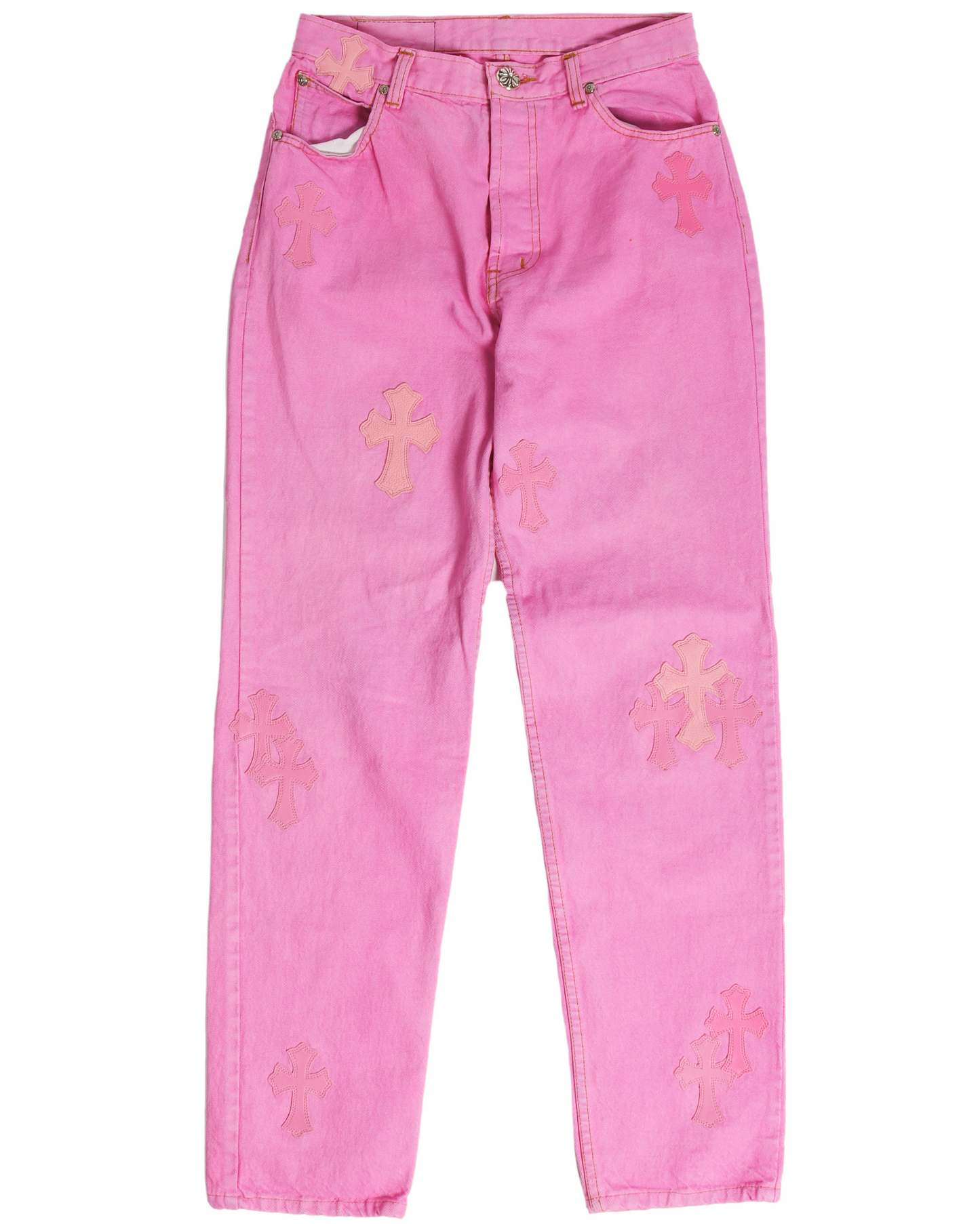 Levi's Cross Patch Denim Sex Records Neon Pink