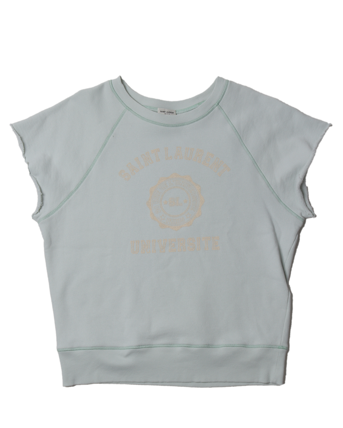 "Saint Laurent University" Cut-Off Sweatshirt
