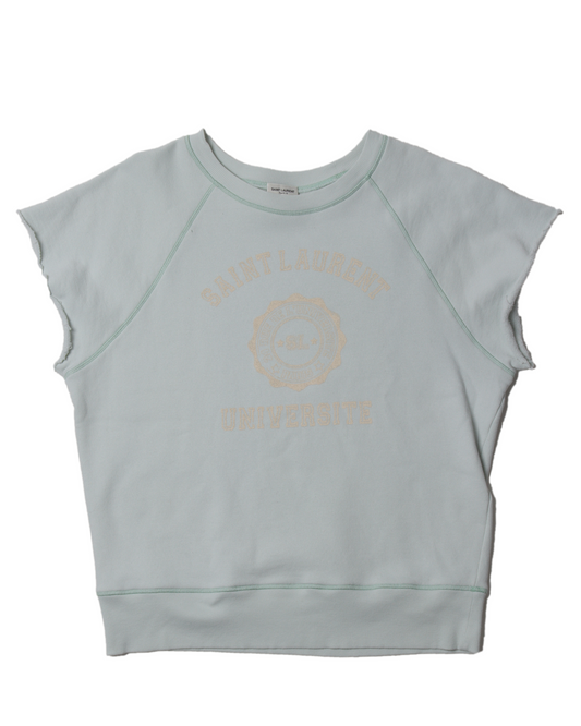"Saint Laurent University" Cut-Off Sweatshirt