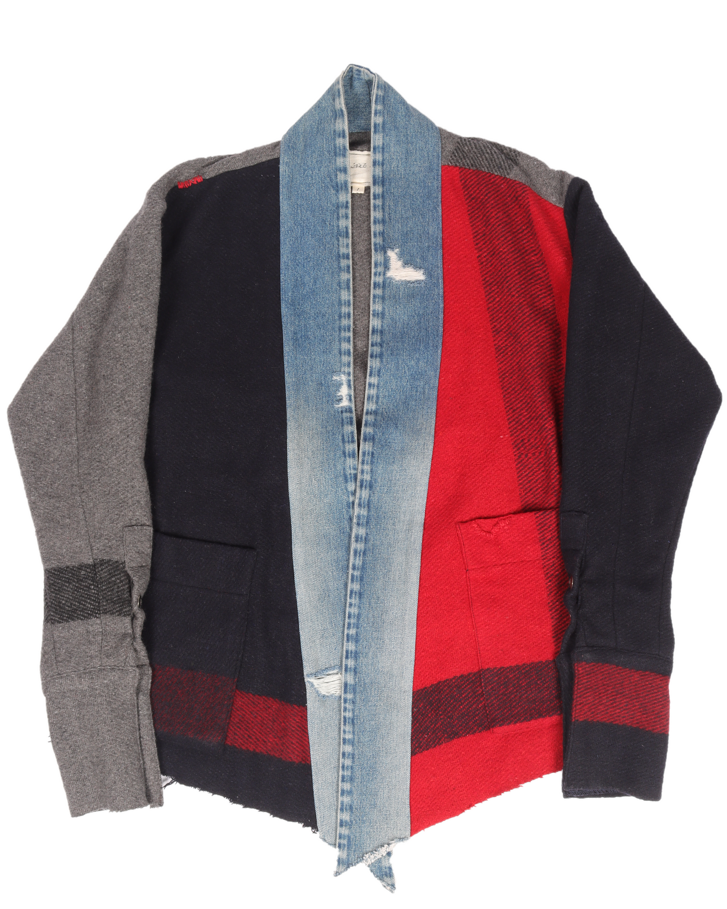 Mixed Blanket Boxy Kimono