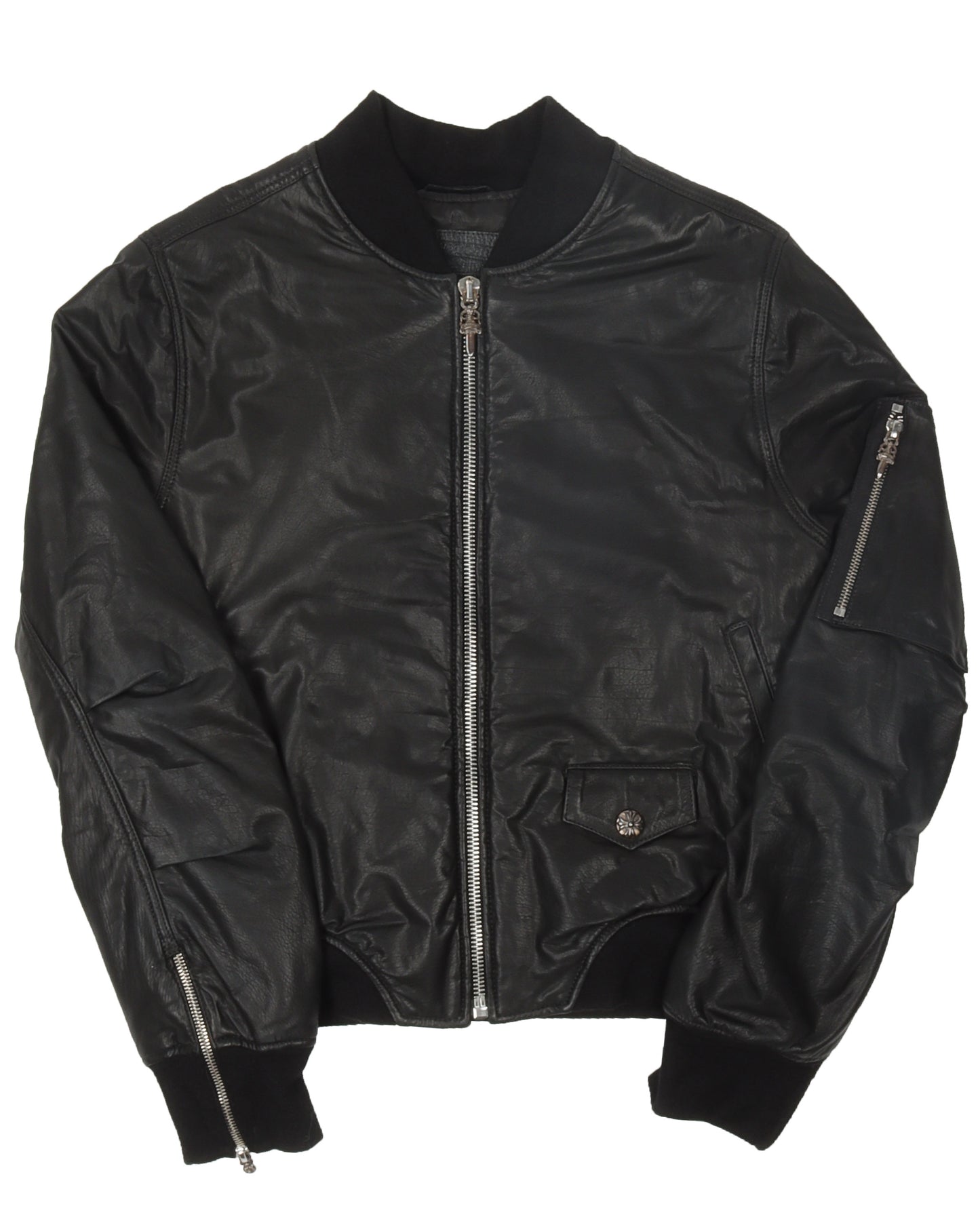 Leather Bomber Jacket
