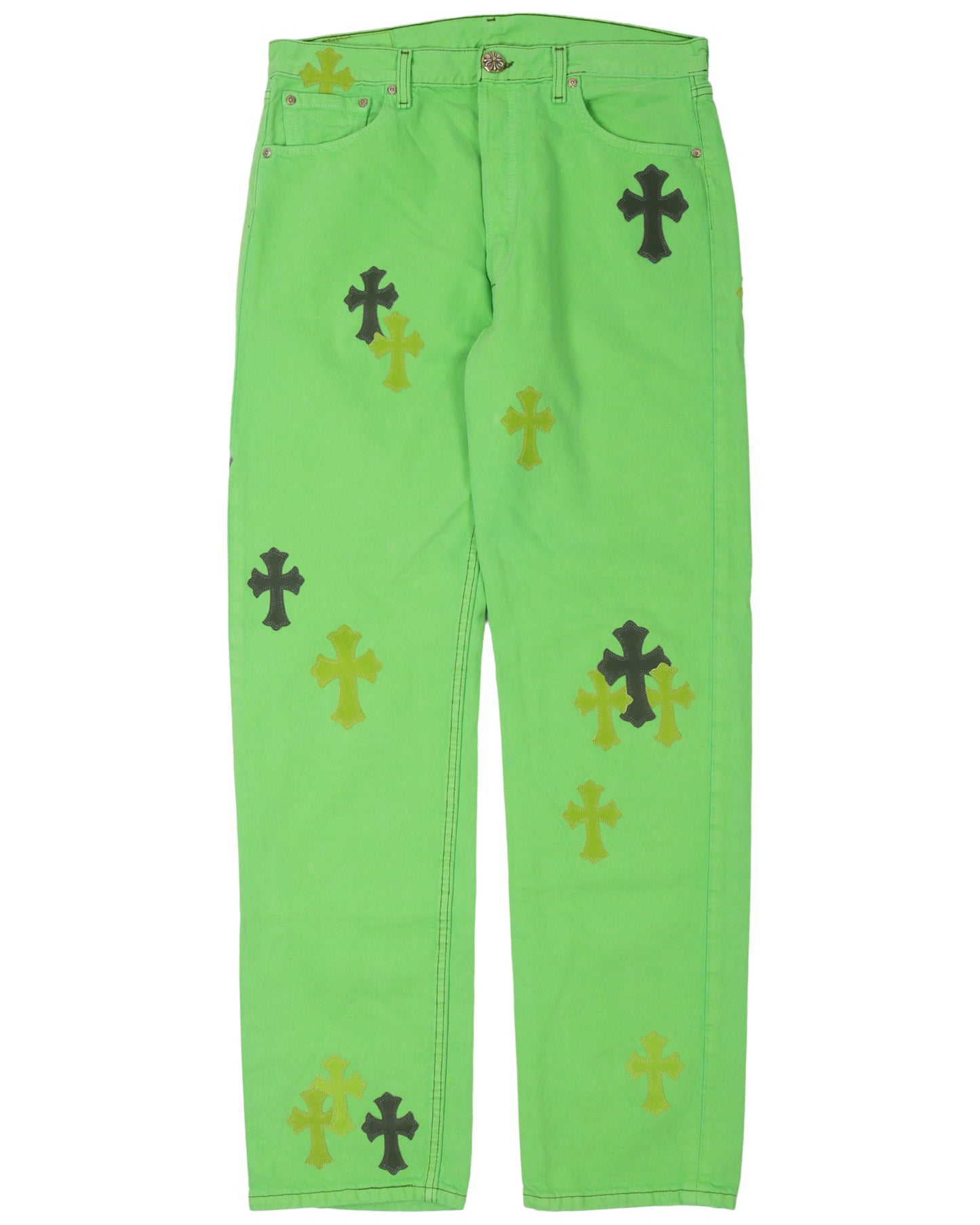 Sex Records Cross Patch Denim