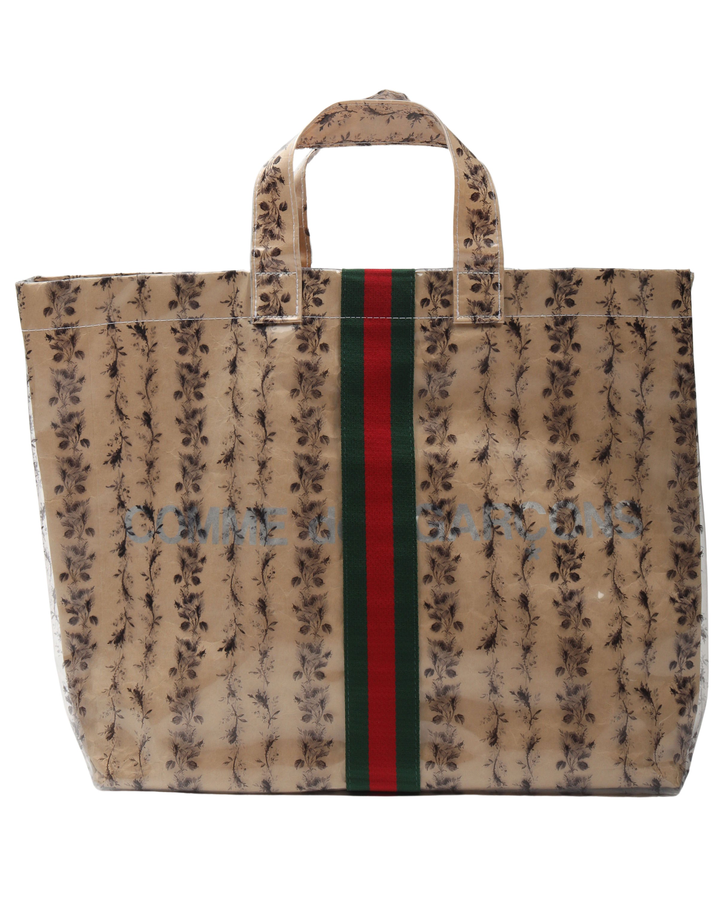Gucci Comme Des Garcons Paper Tote Bag