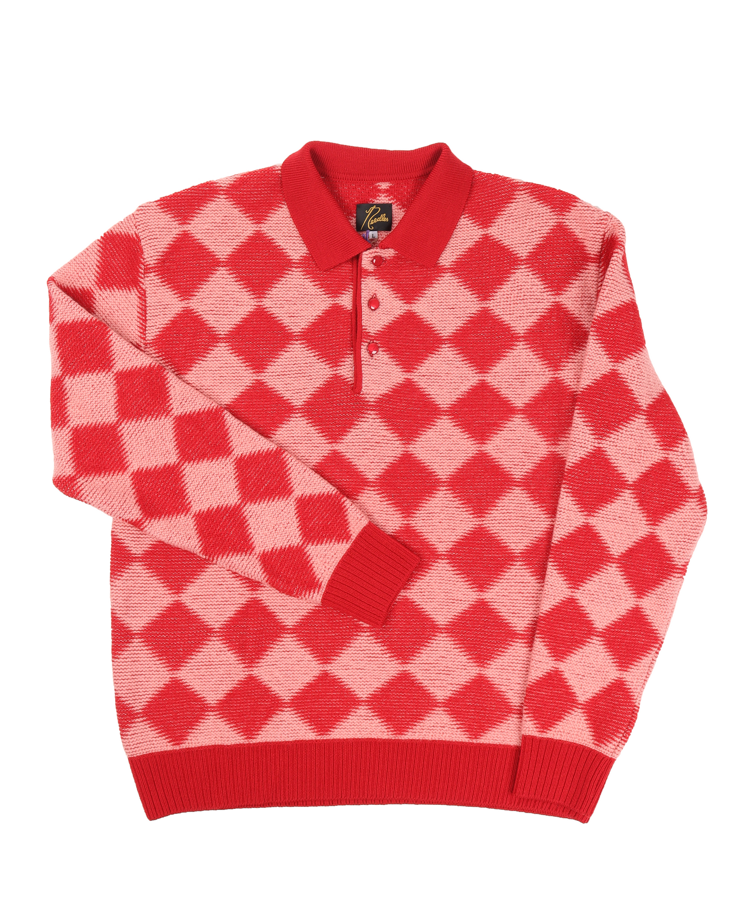 Knit Polo Long Sleeve Shirt