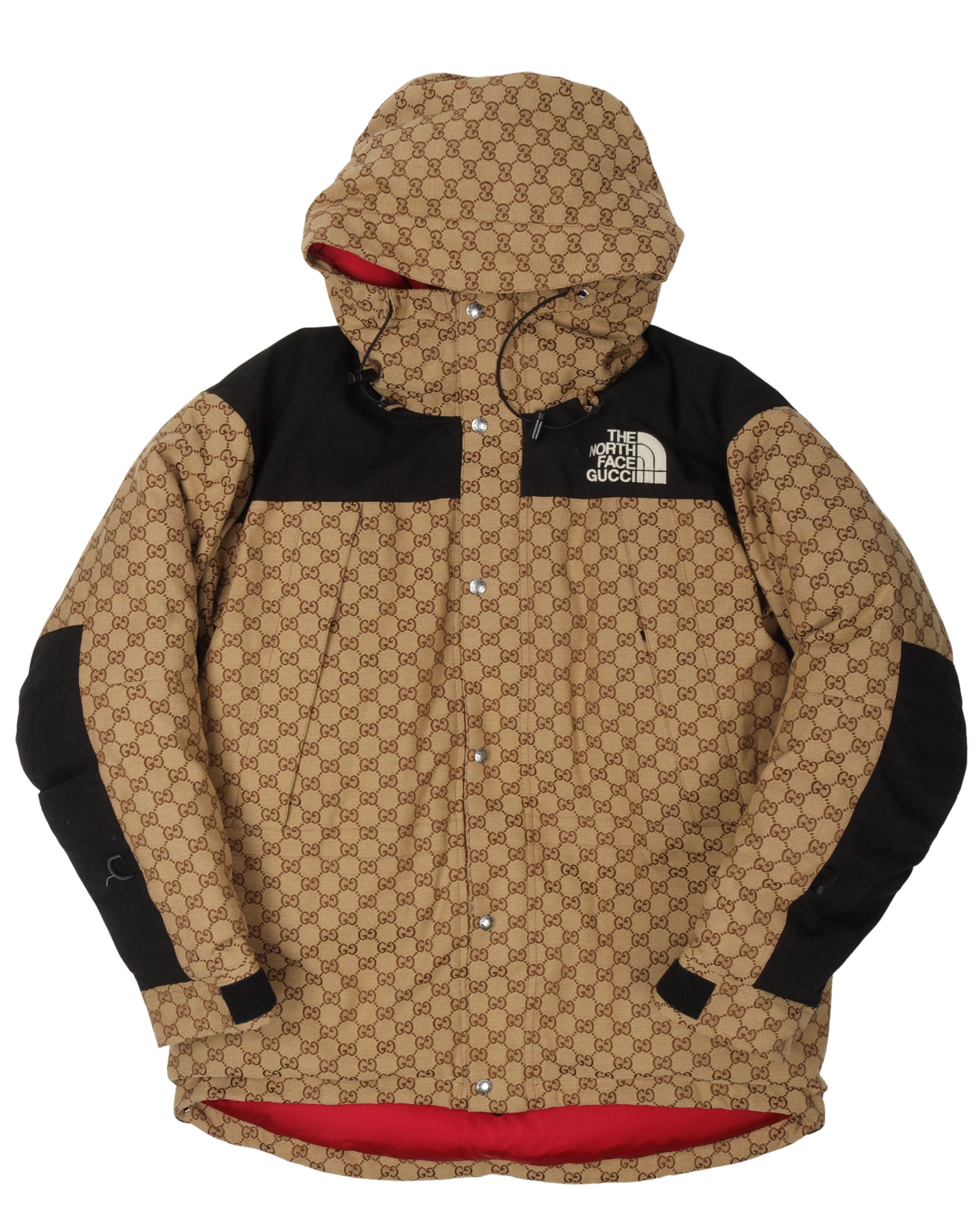 Gucci X North Face Puffer Jacket In All Sizes In Orange