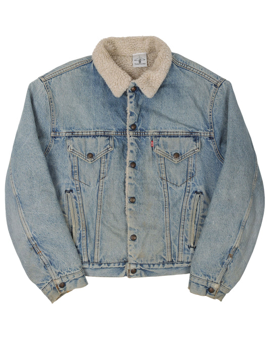 Levi Shearling Lined Denim Trucker Jacket