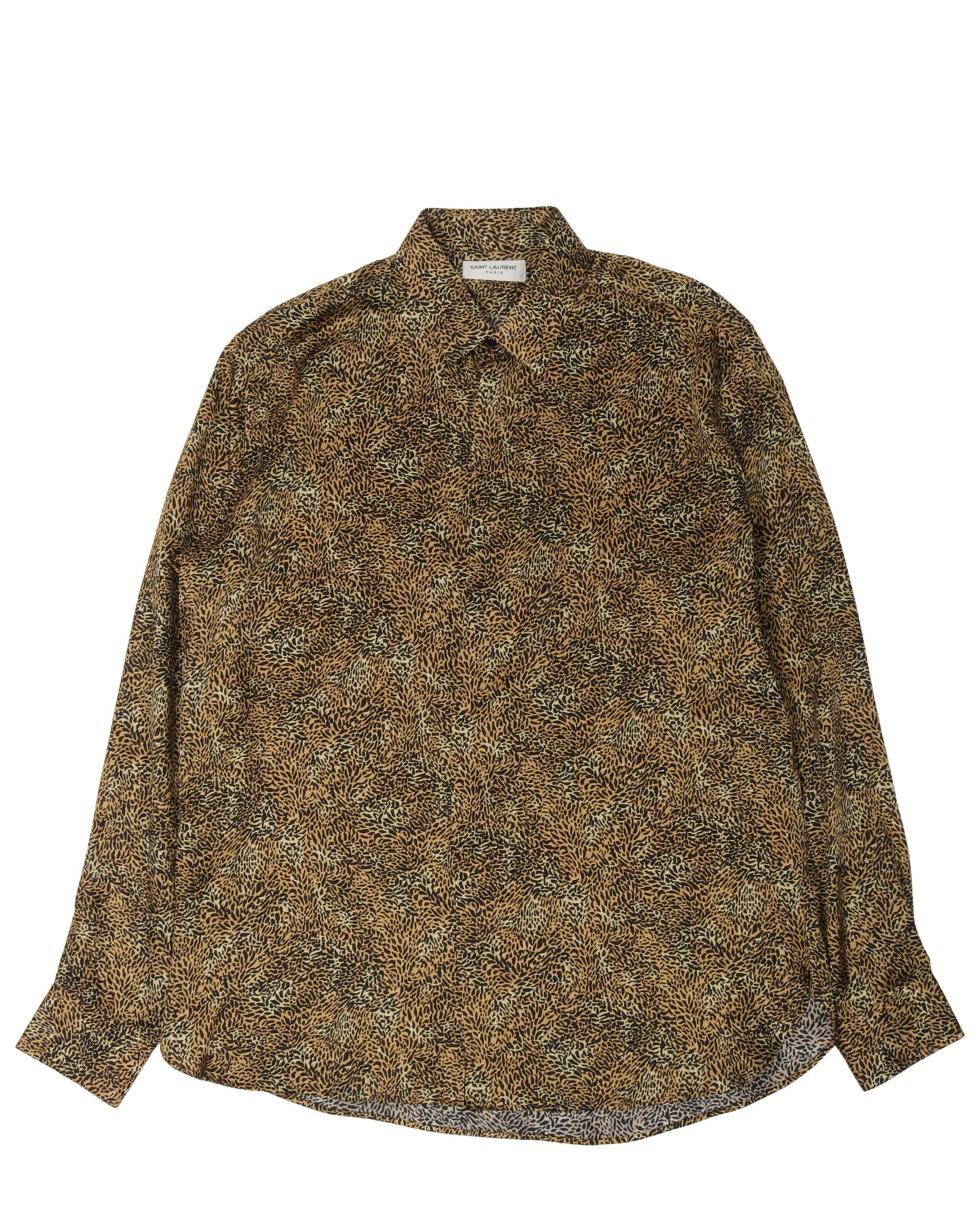 Tiger Print Button Shirt