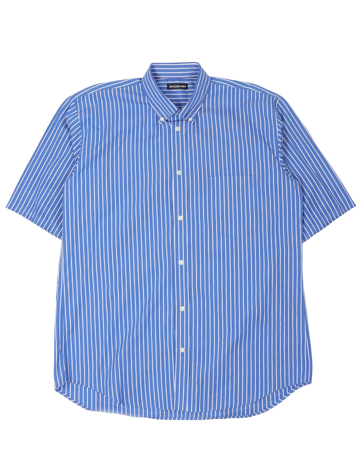 Striped Logo Short Sleeve Shirt