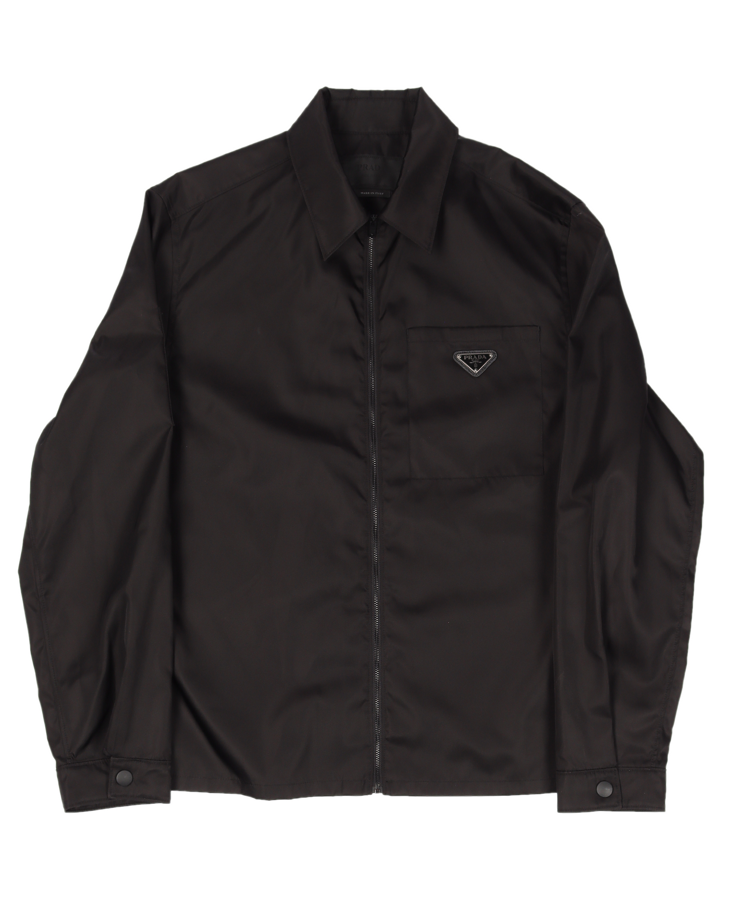 Nylon Windbreaker Shirt Jacket