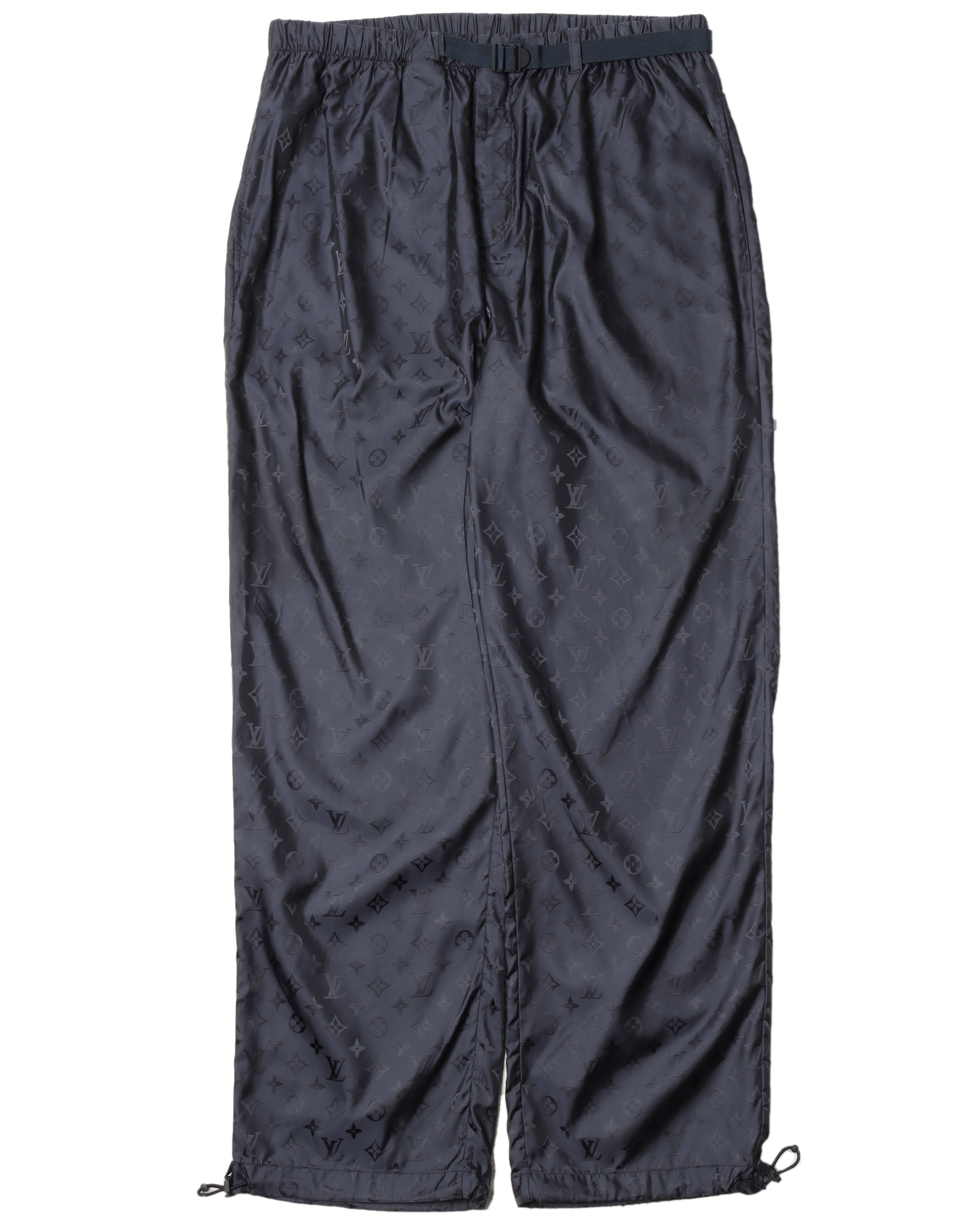 Louis Vuitton Women's jogging pants Black polyamide monogram size