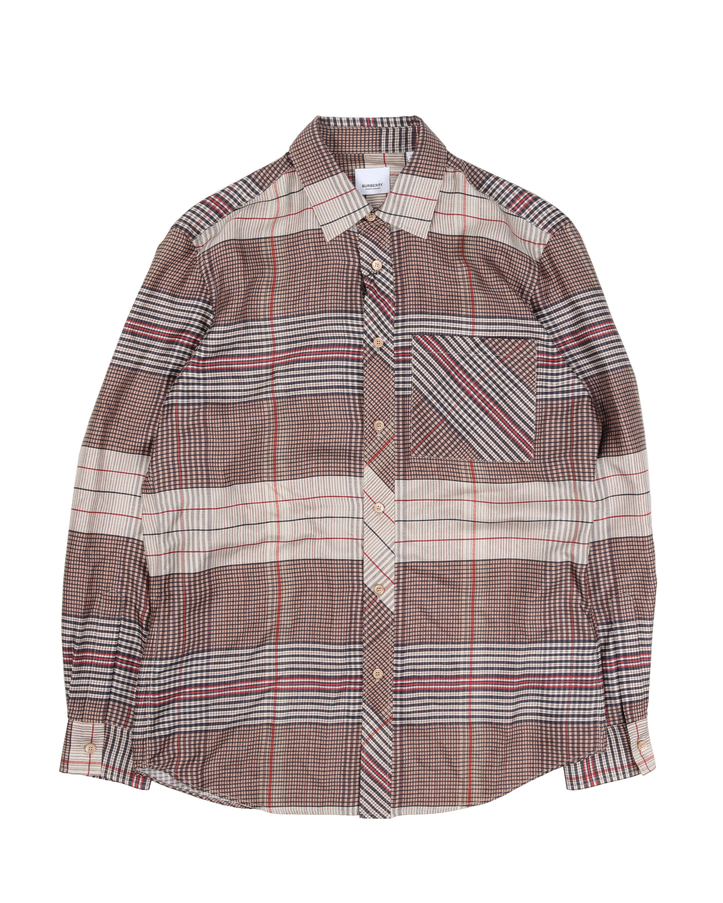 Silk Plaid Button Shirt
