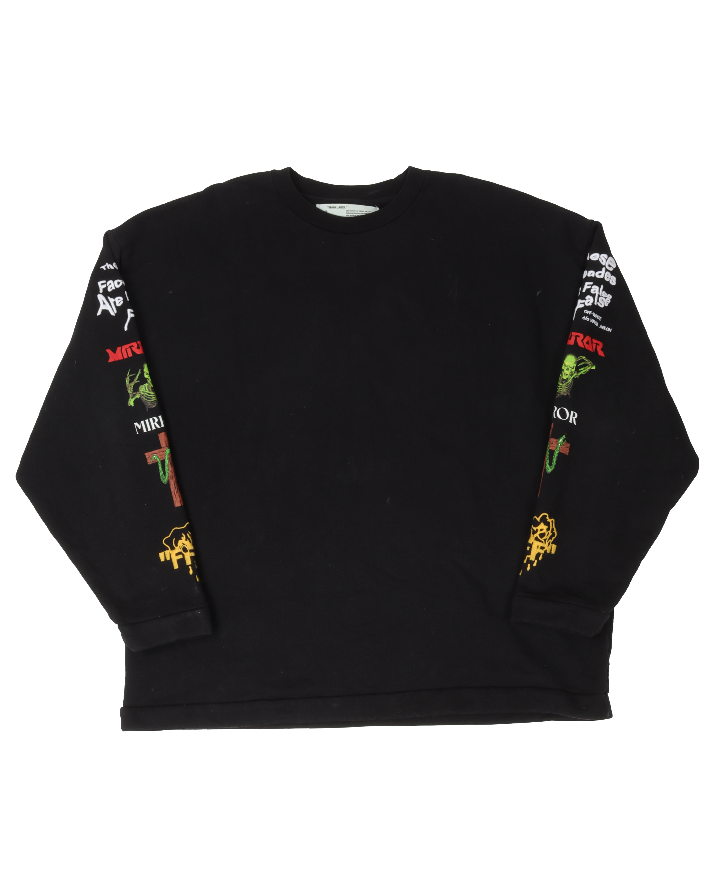 Off white mirror mirror crewneck best sale