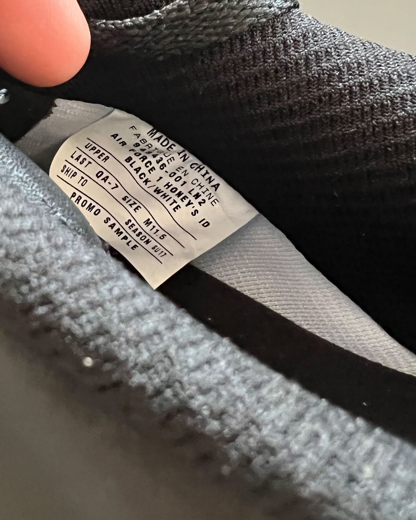 Air Force One Honey "Staff Shoe" Virgil Abloh