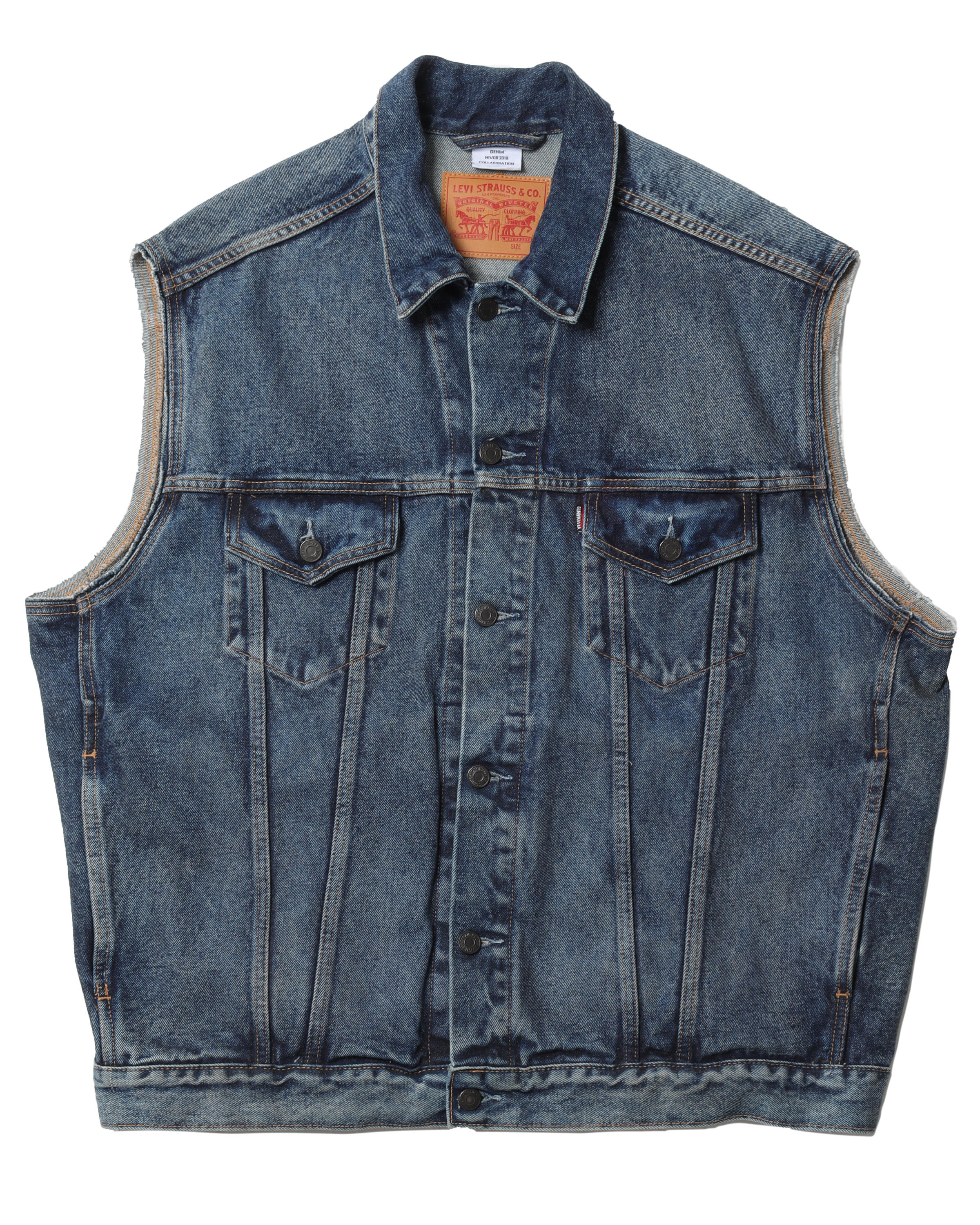 Levis denim vest deals mens