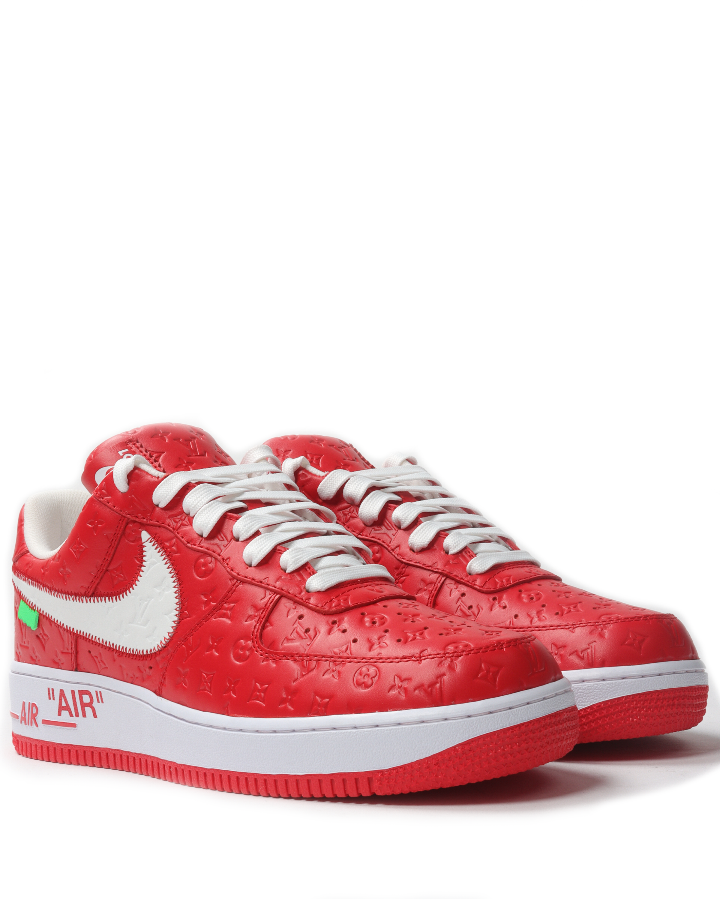 $20,000 Louis Vuitton Nike Air Force 1 Red By Virgil Abloh FIRST