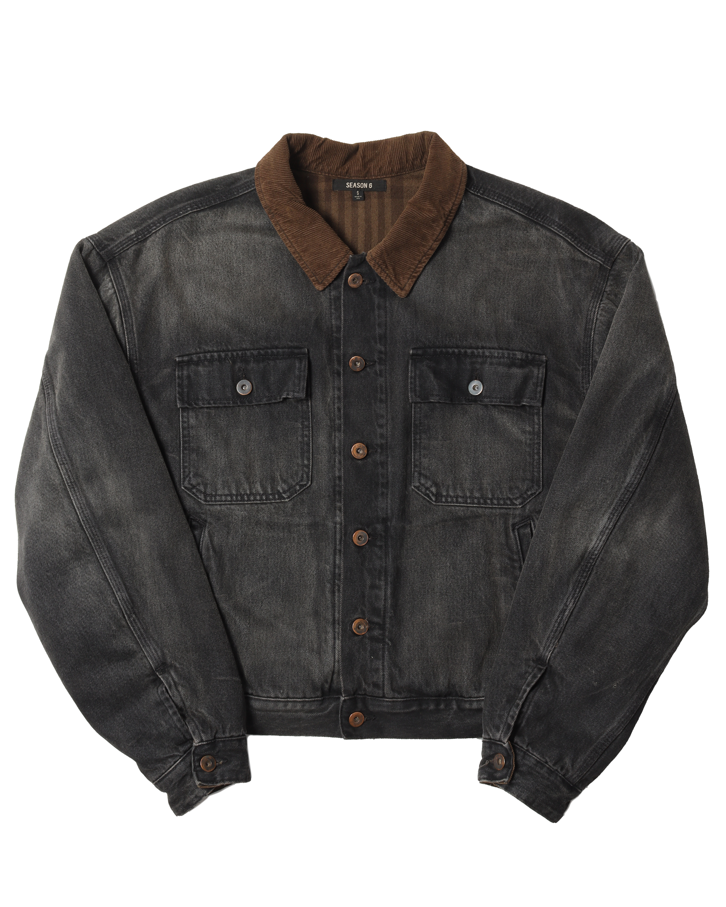 Yeezy Season 6 Black Denim Jacket – Justin Reed Yeezy Season 6 Black Denim Jacket – Justin Reed