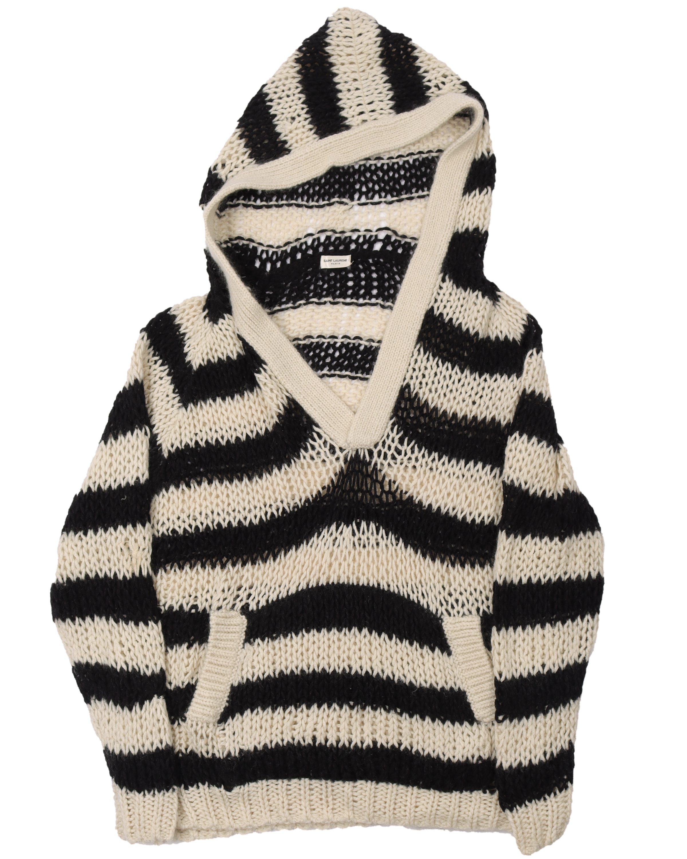 Saint laurent striped clearance mohair sweater
