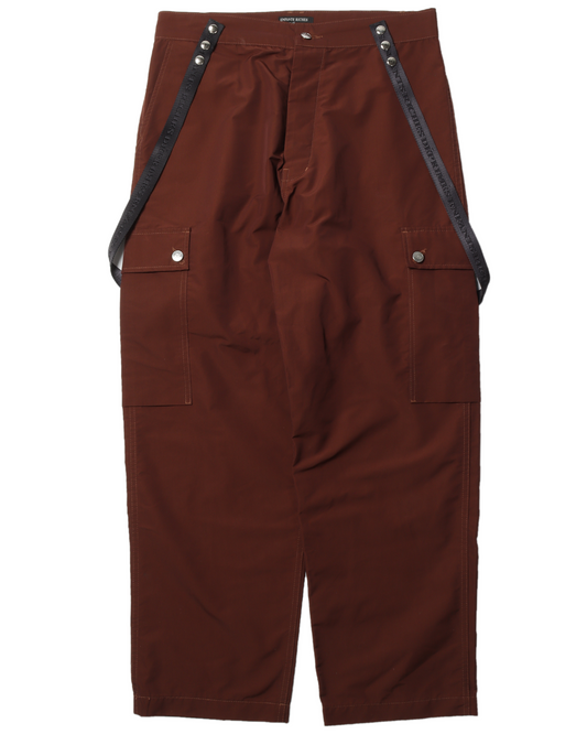 Wool-Blend Nylon Suspender Cargo Pants