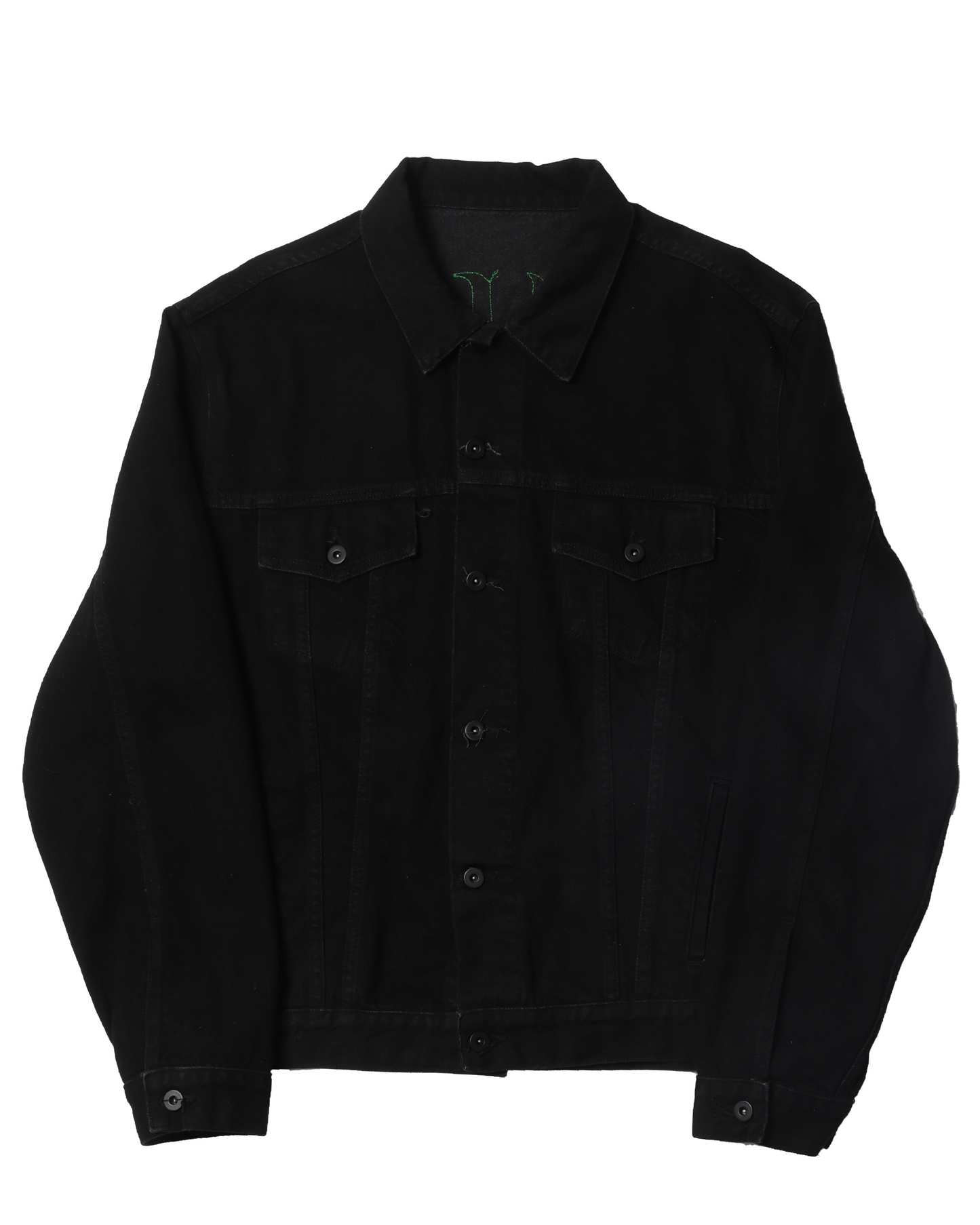 Green Back Denim Jacket
