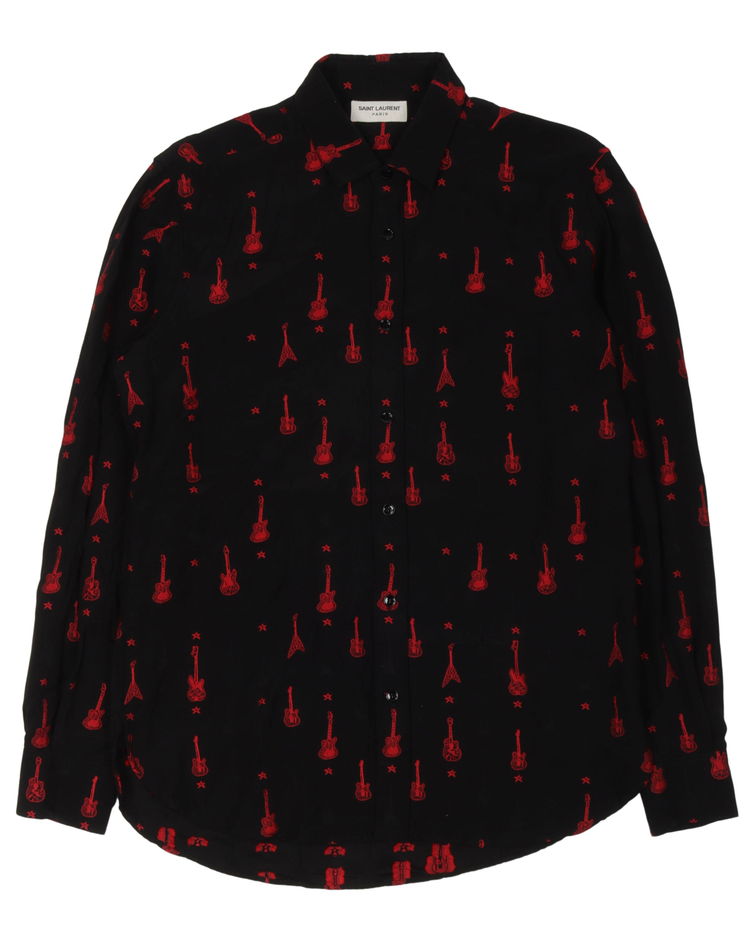 Saint Laurent Guitar Long Sleeve Shirt