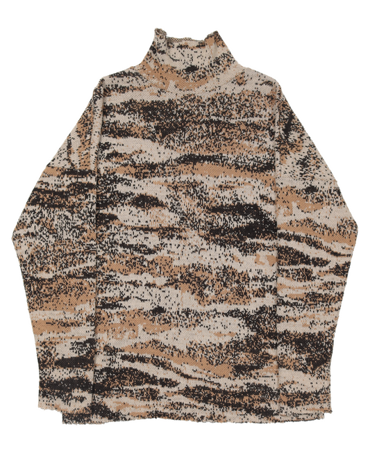 AW02 'Virginia Creeper' DigiCamo Turtleneck Sweater