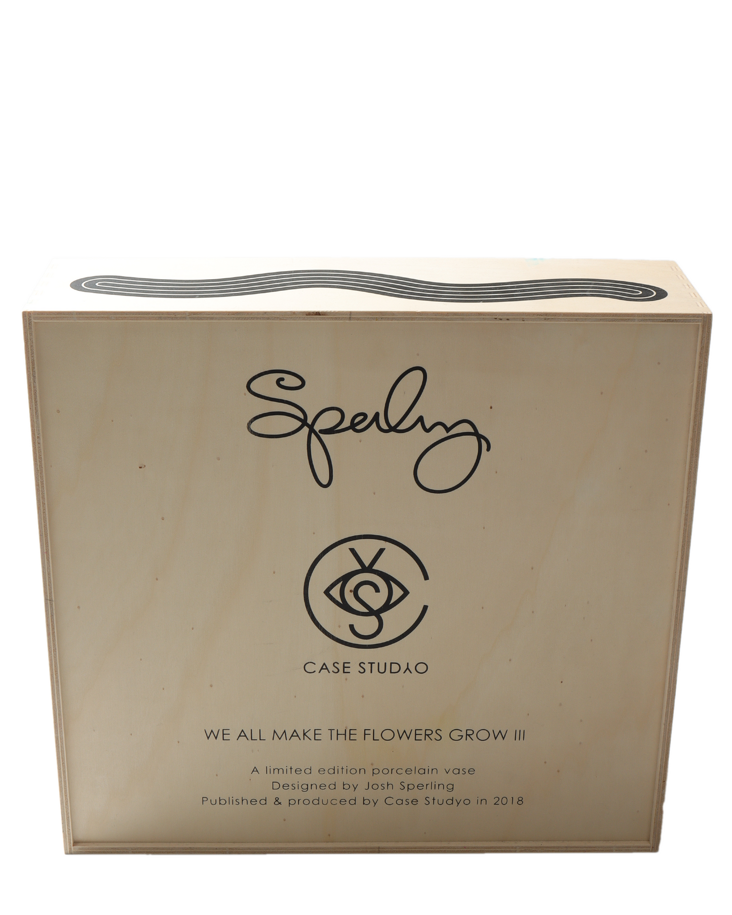 "WE ALL MAKE THE FLOWERS GROW III" Porcelain Vase