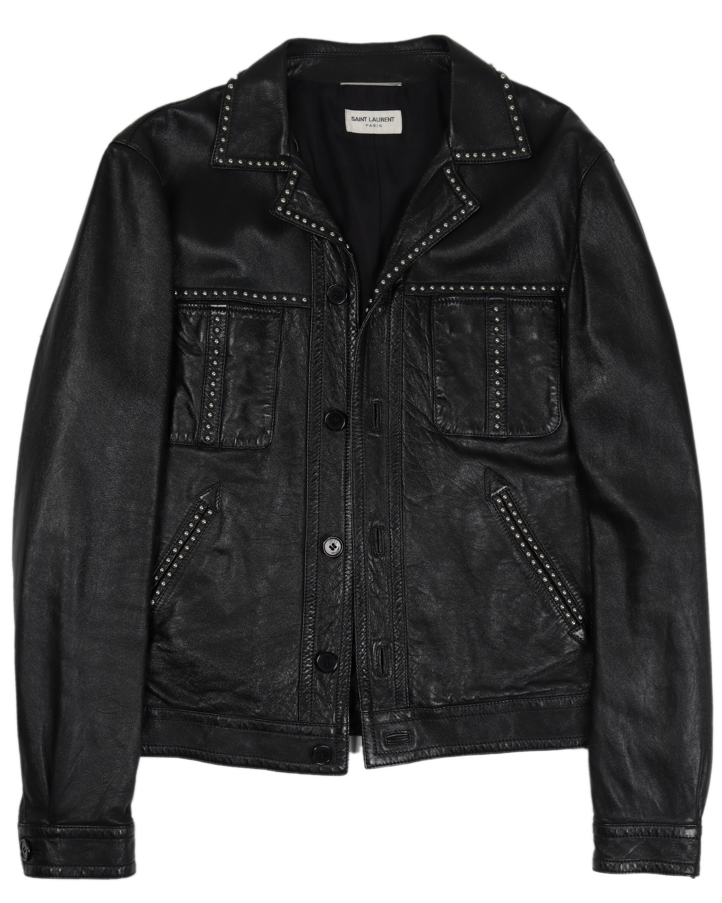 SS16 Surf Sounds Studded Leather Jacket