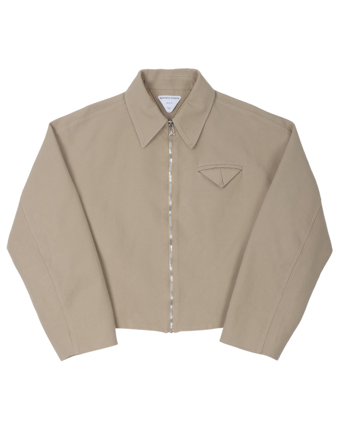 Canvas Zip Up Crop Jacket