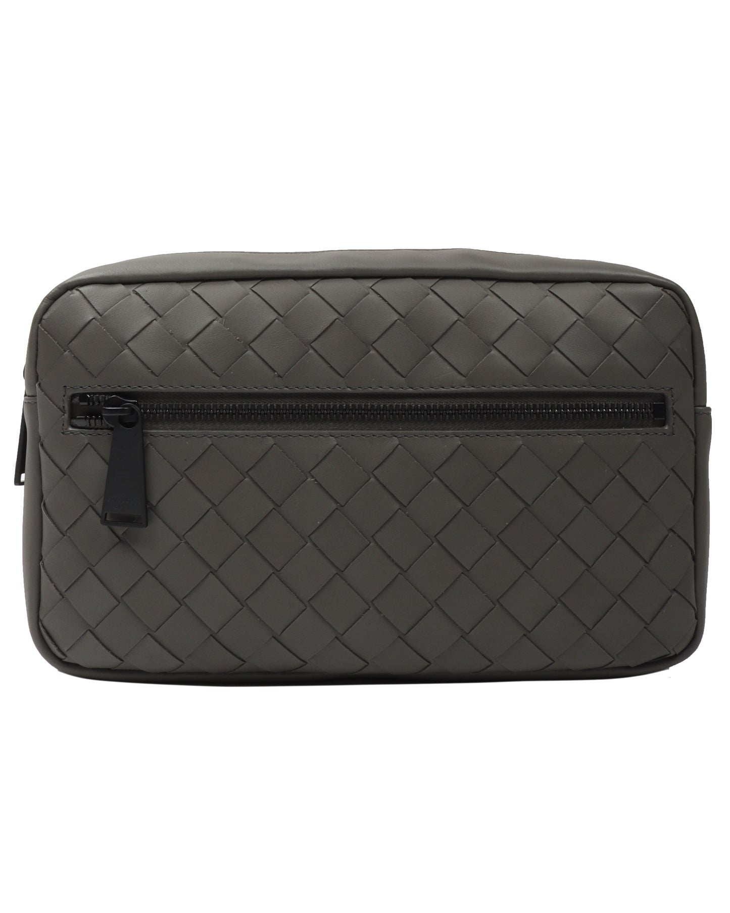 Leather Intrecciato Belt Bag