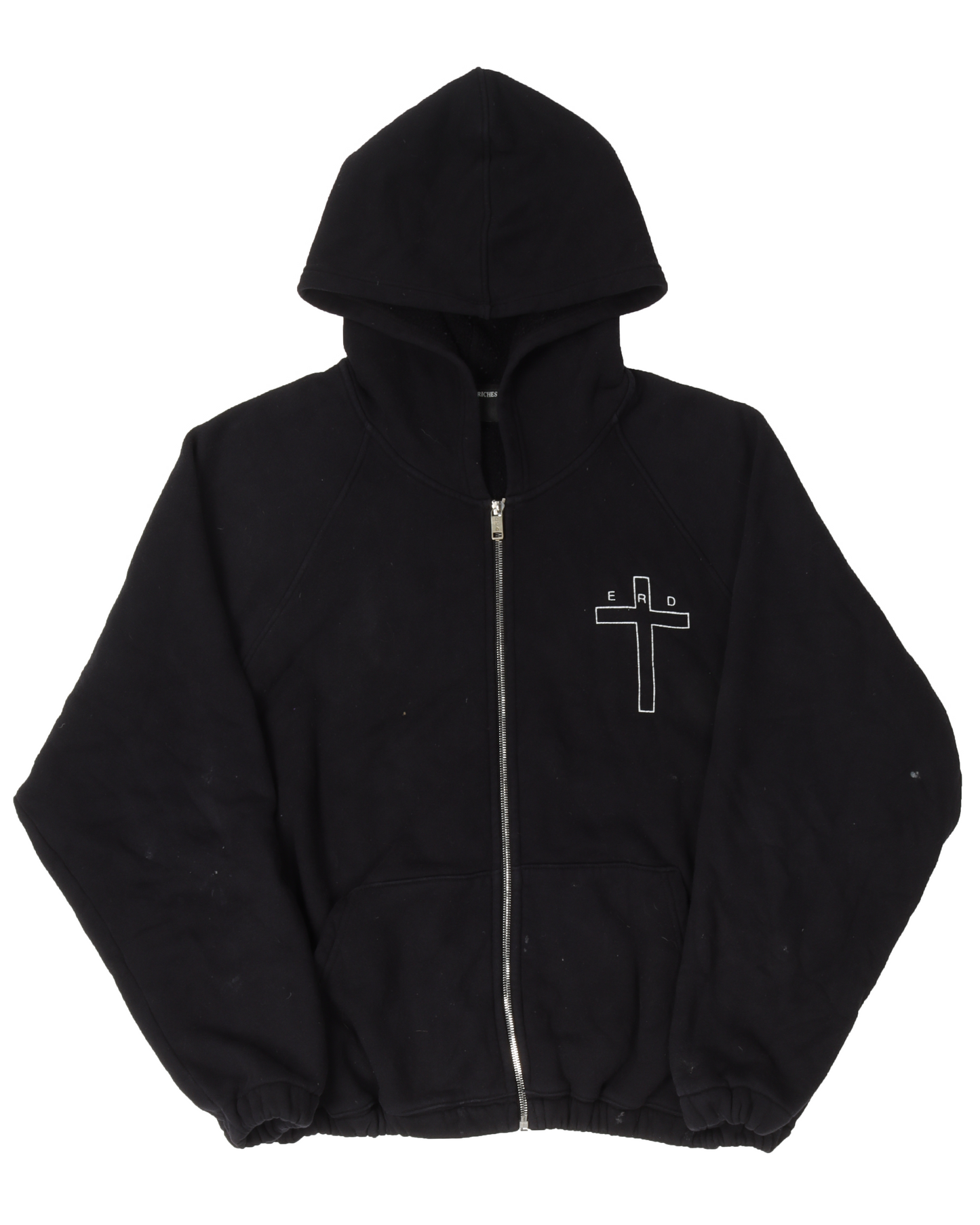 Crucifix Zip Up Hoodie