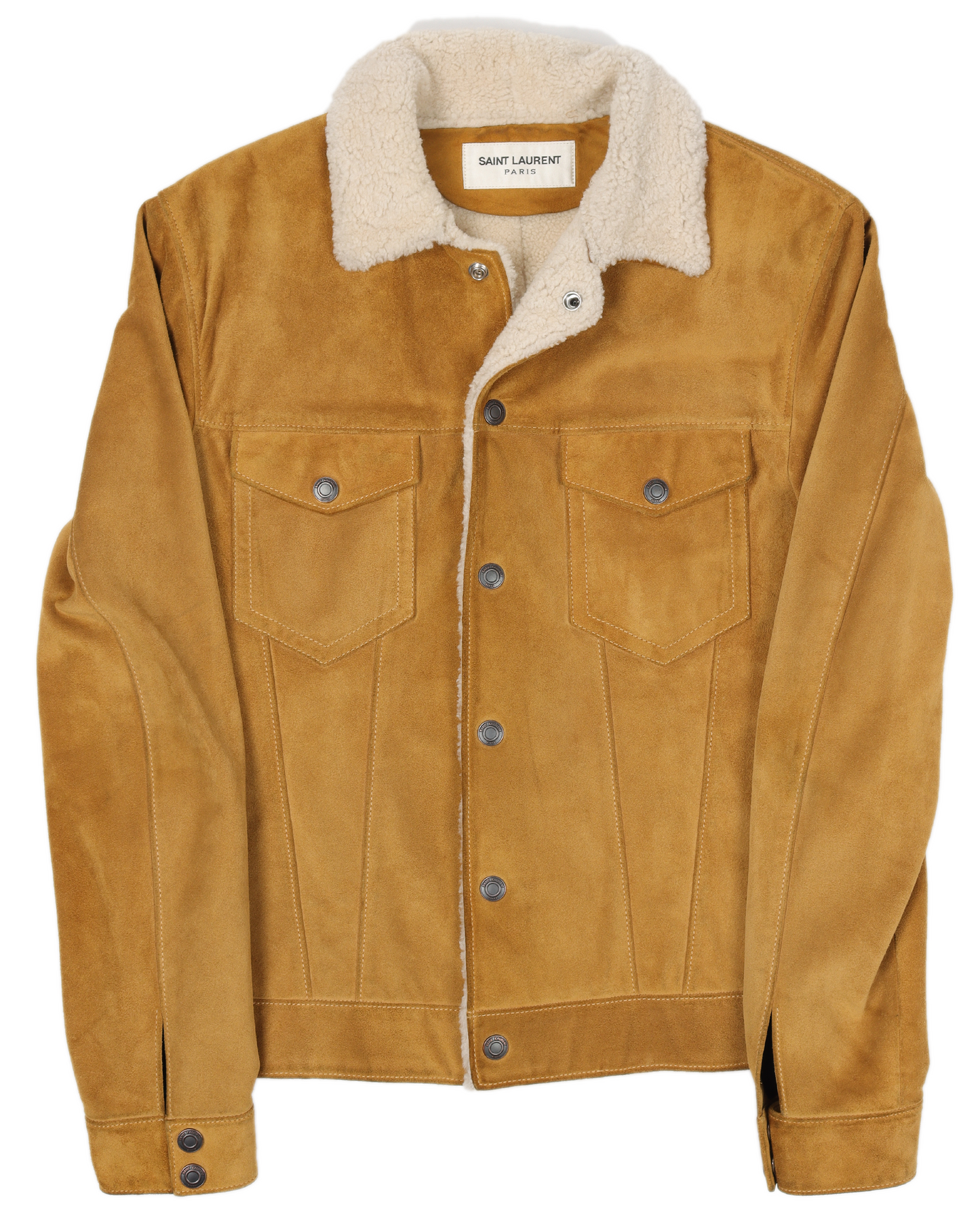 FW14 Suede Shearling Trucker Jacket