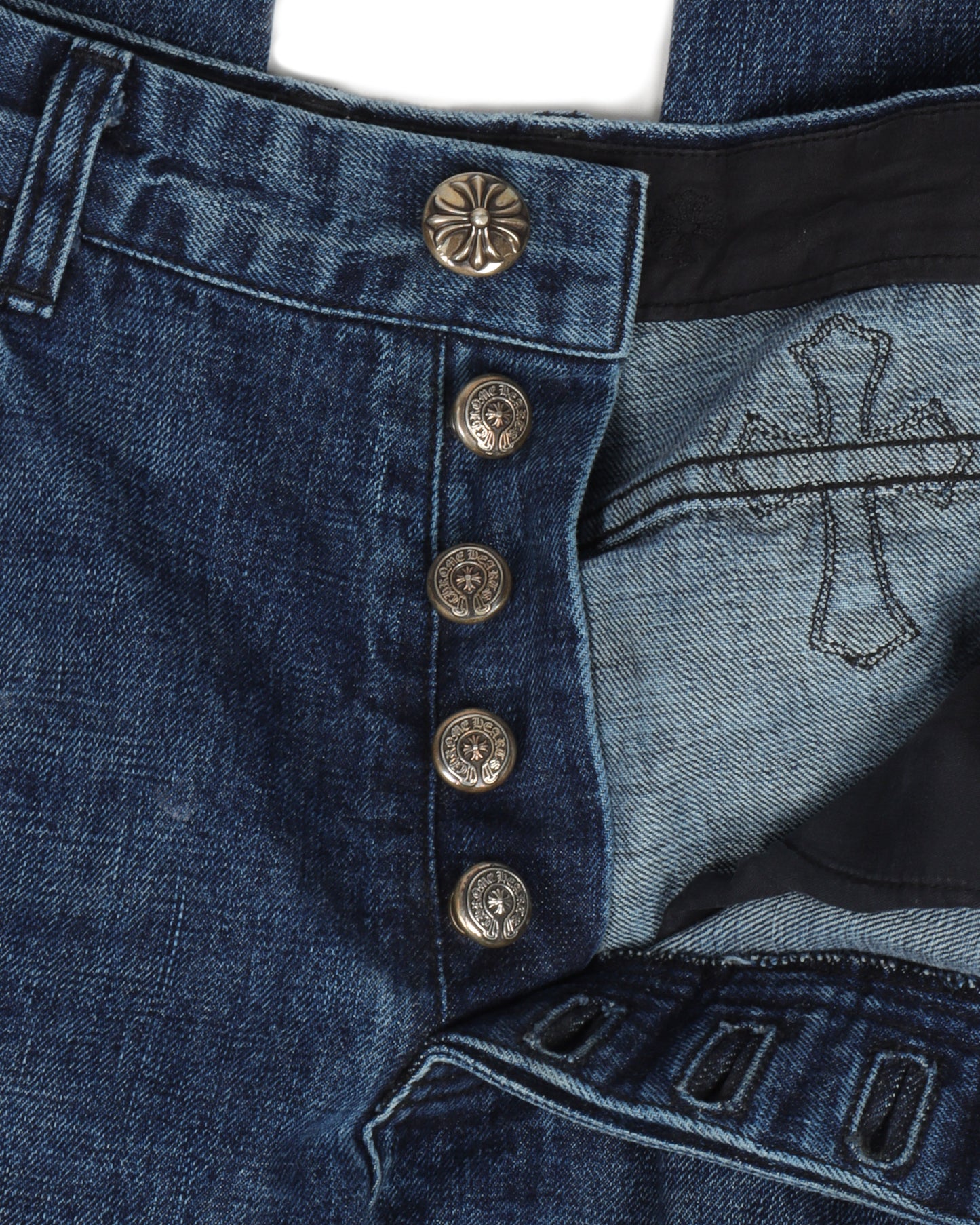 Denim Cross Patch Jeans