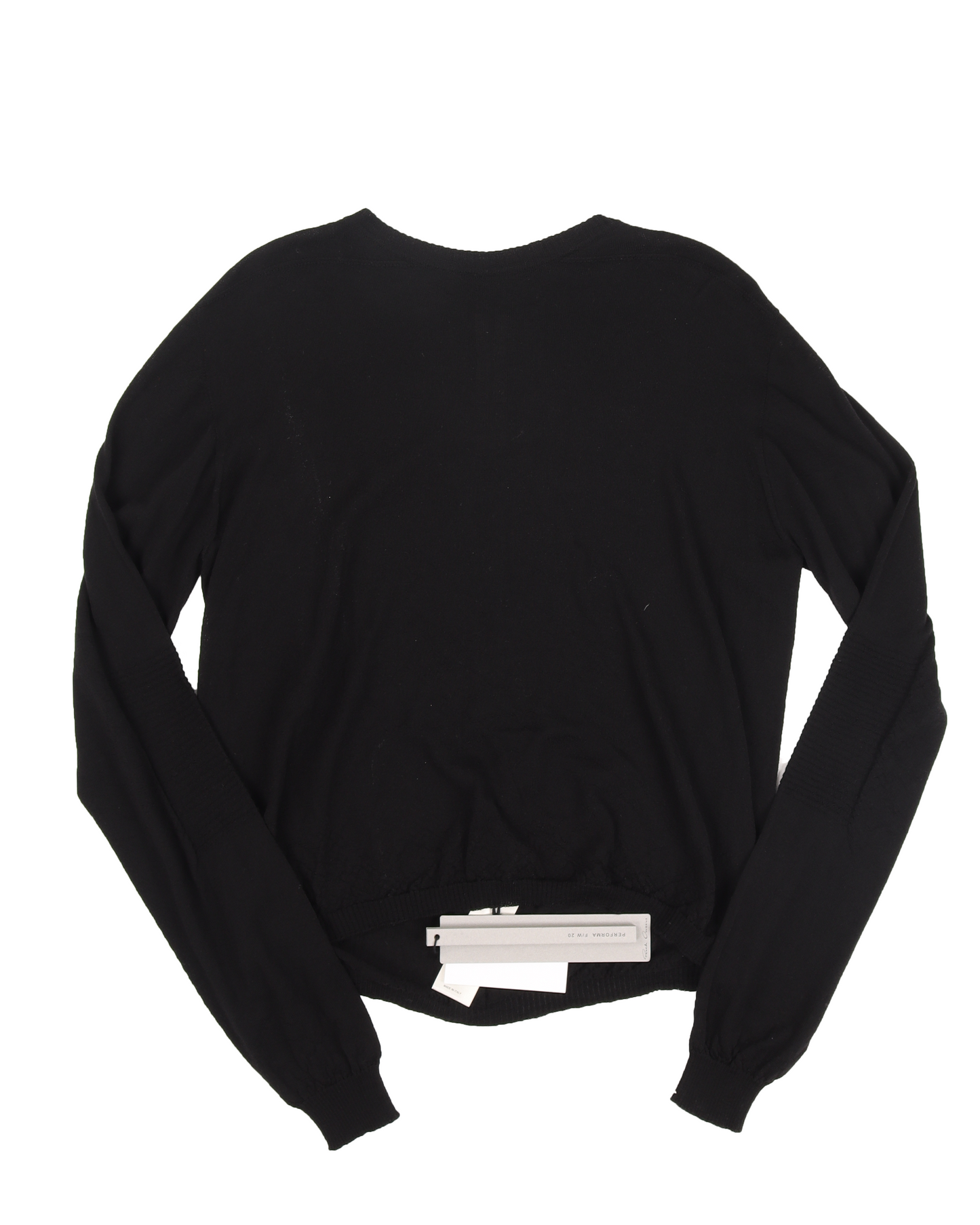 FW20 Oversized Cropped Biker Sweater (Black)