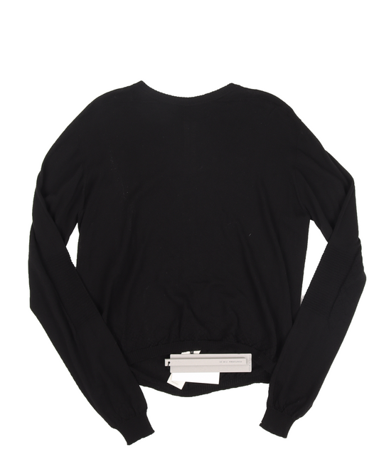 FW20 Oversized Cropped Biker Sweater (Black)