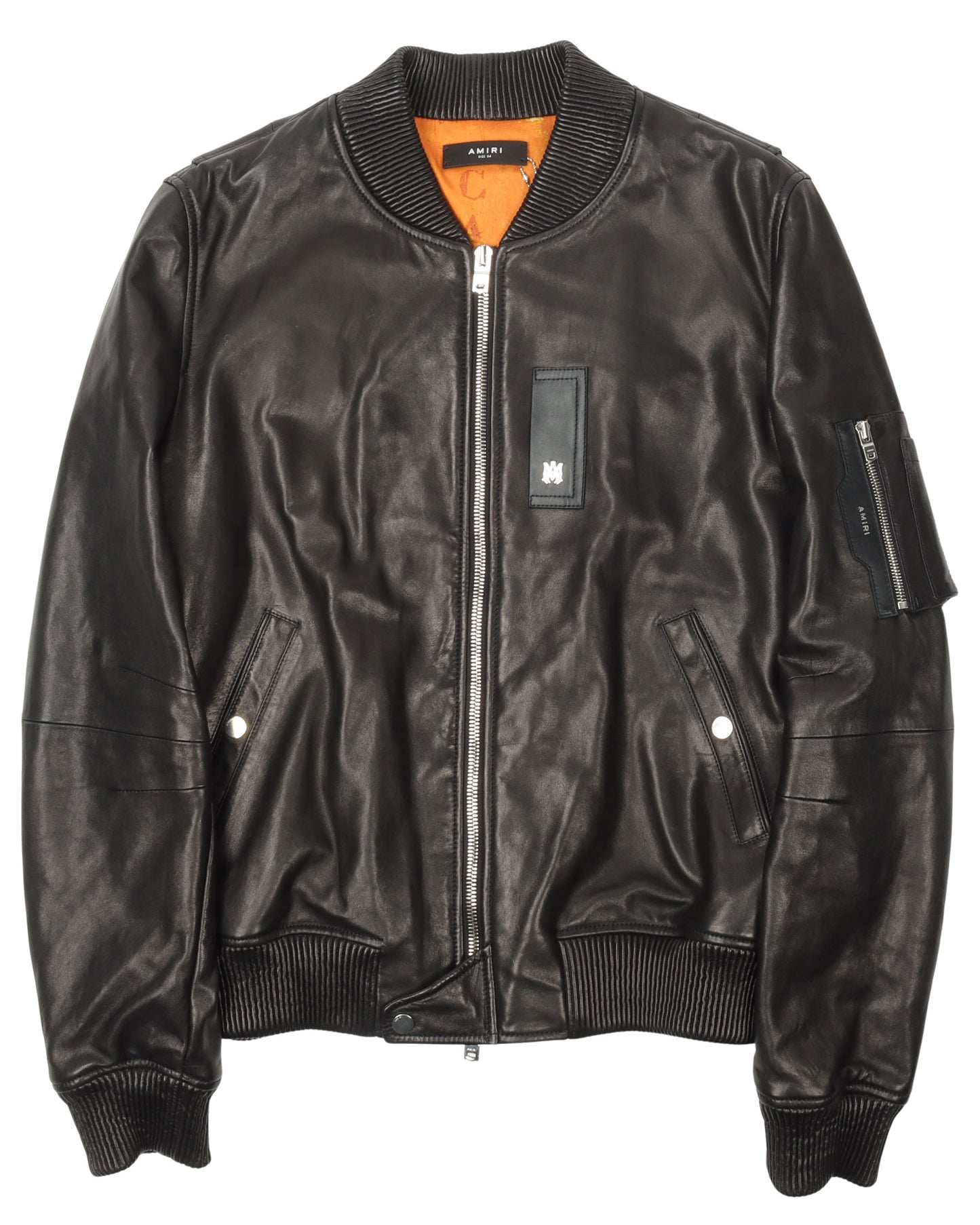 Leather Bomber Jacket
