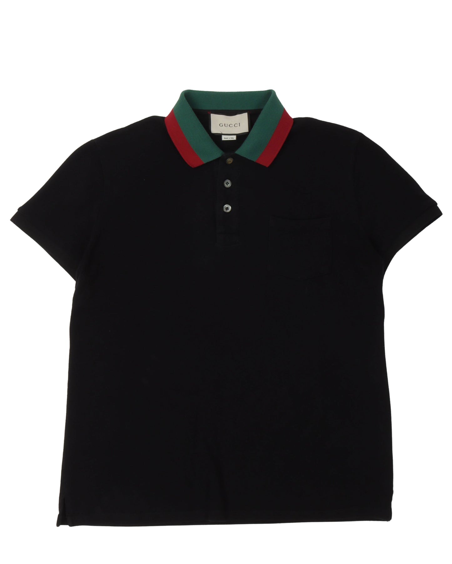 Striped Collar Polo Shirt