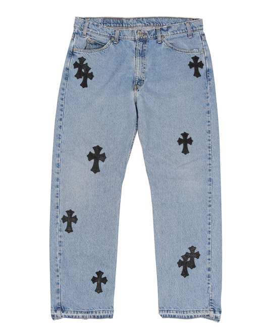 Levi's Alligator Black Cross Patch Denim