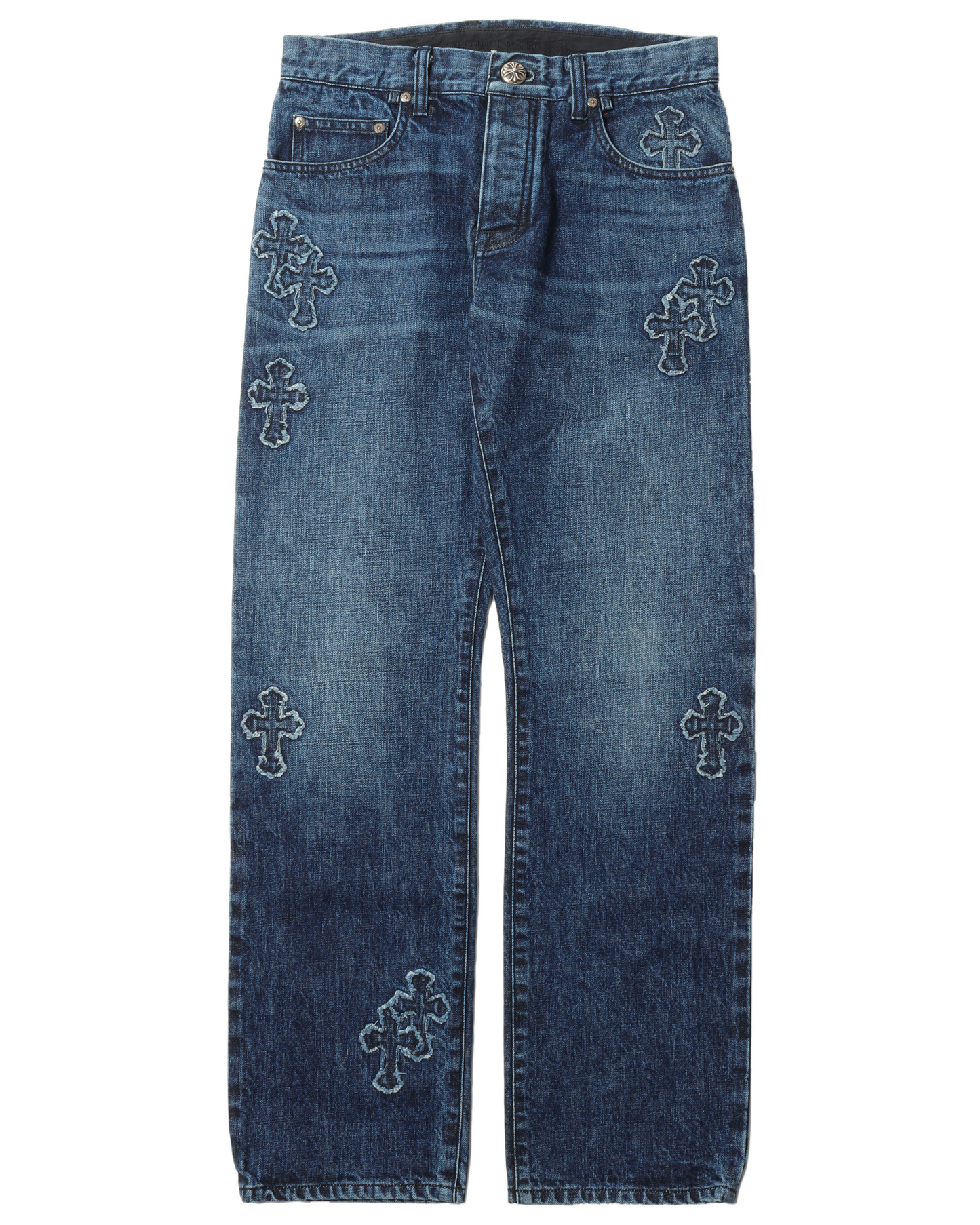 Denim Cross Patch Jeans