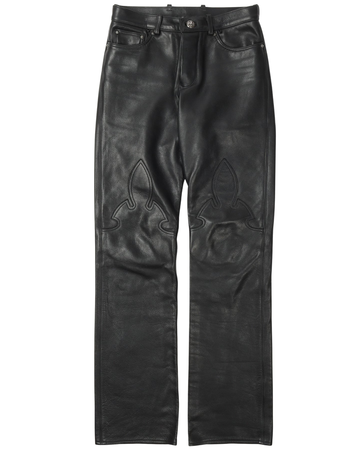 Fleur Knee Leather Pants