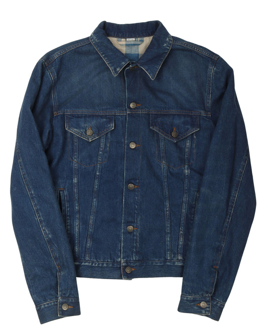 "Blind For Love" Embroidered Denim Jacket