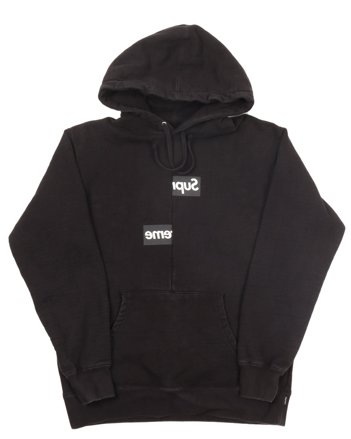 Comme Des Garcons Split Box-Logo Hoodie (2018)
