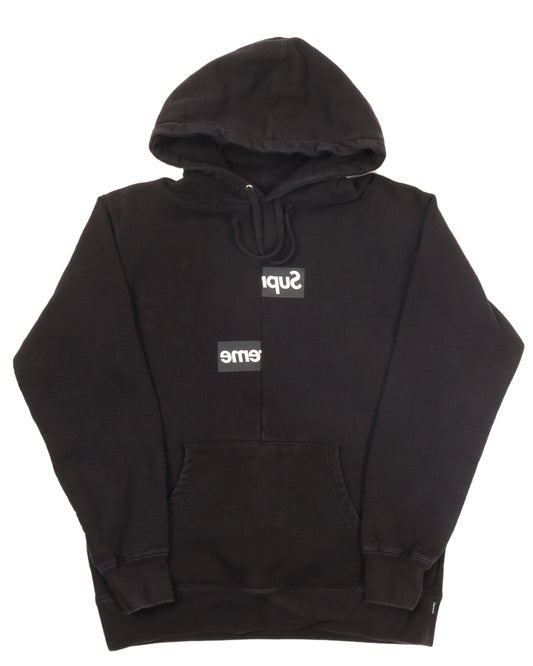 Comme Des Garcons Split Box-Logo Hoodie (2018)