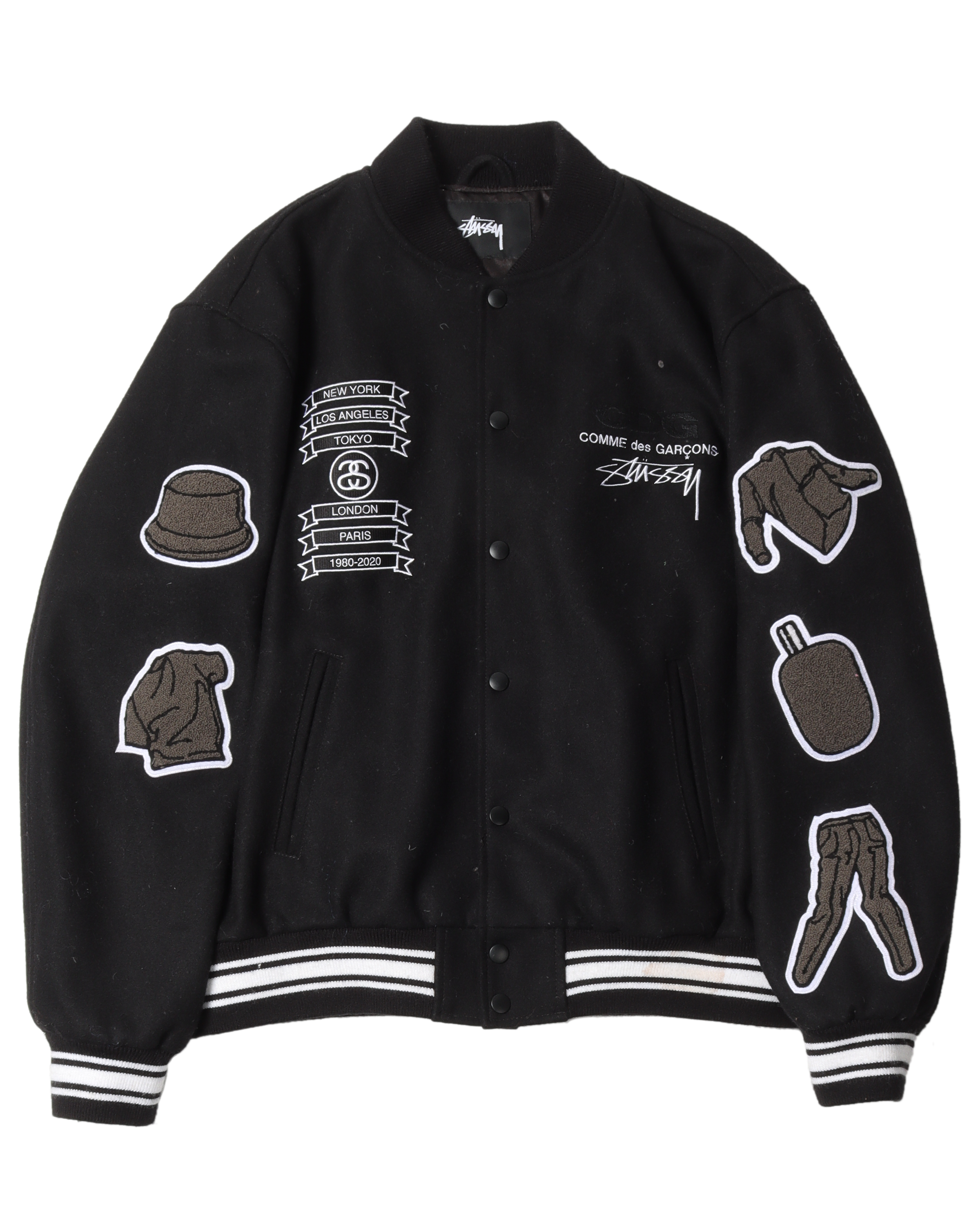 Stussy Comme Des Garcons Varsity Jacket – Justin Reed Stussy Comme Des Garcons Varsity Jacket – Justin Reed