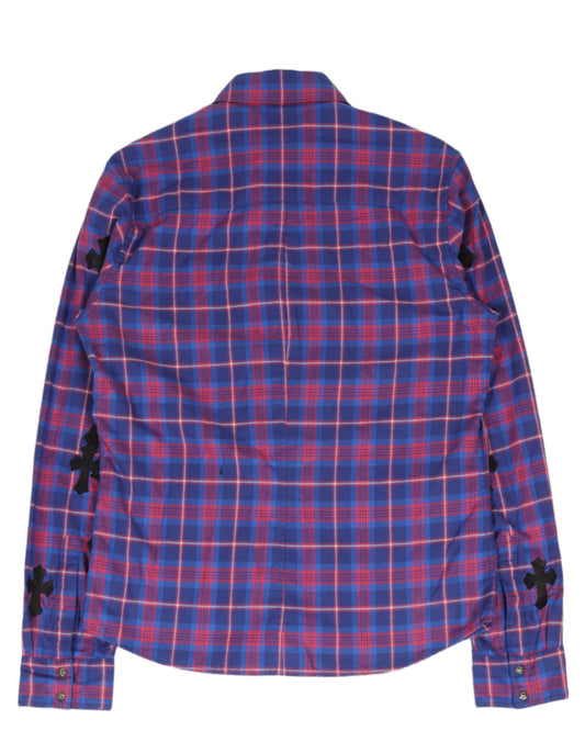 St. Barth Cross Patch Flannel Shirt