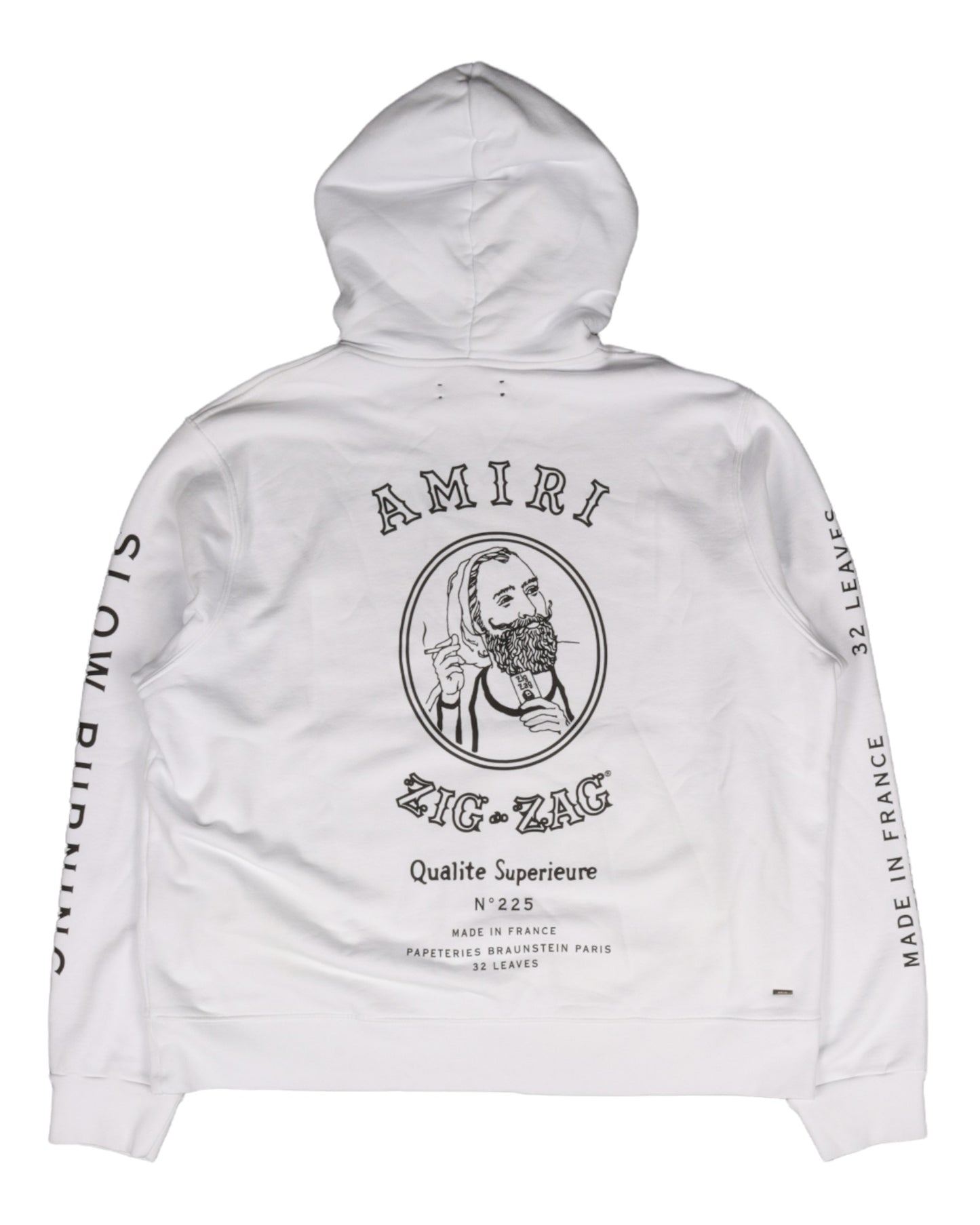 White Zig Zag Hoodie