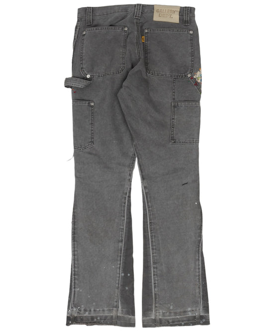 Carpenter Flare Paint Splatter Pants