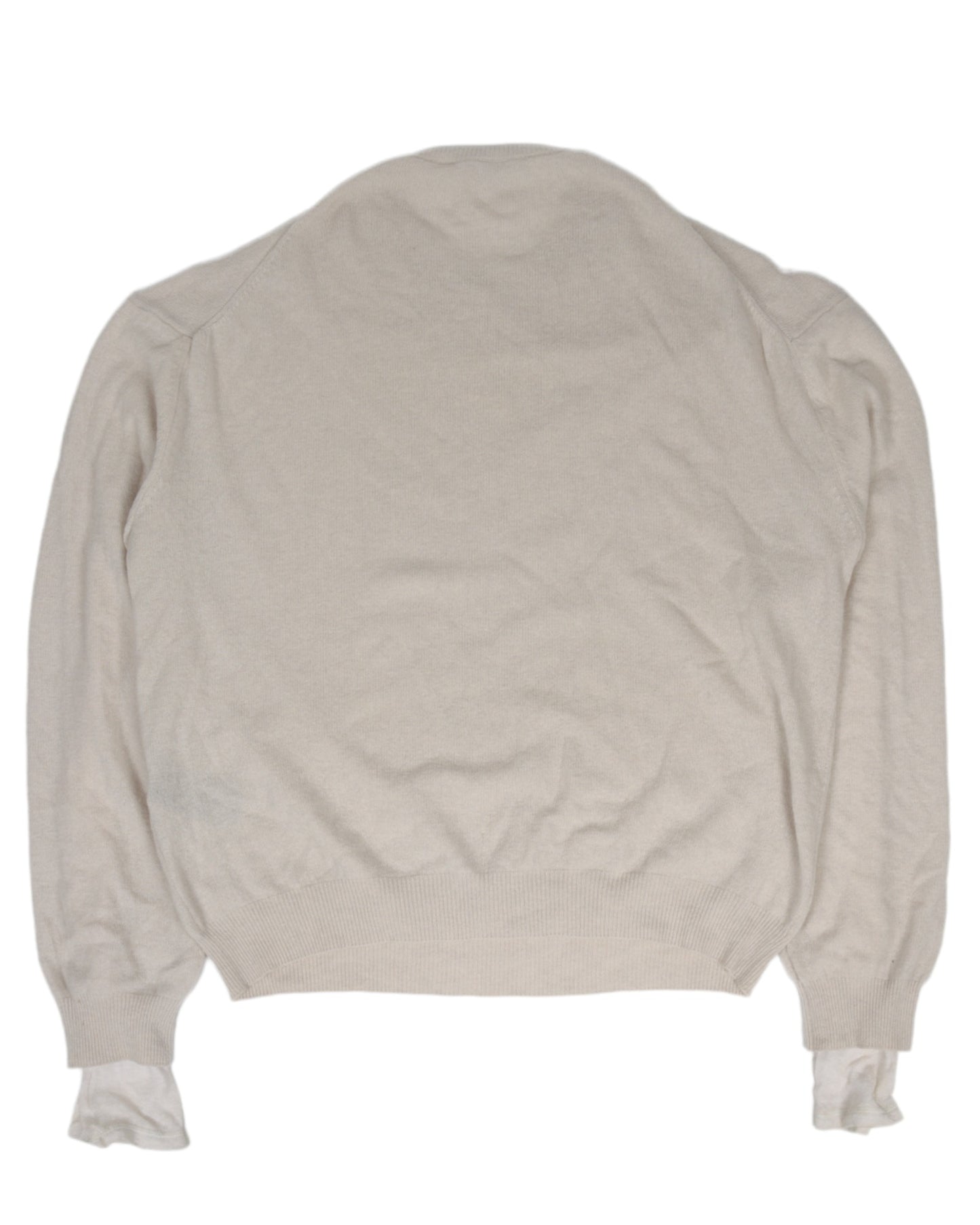 Wool Blend Silk-Lined Sweater