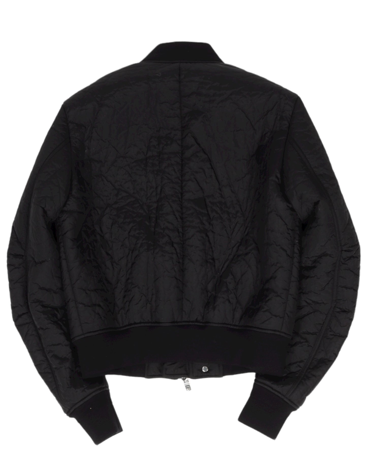 Crinkle Nylon Bomber Jacket